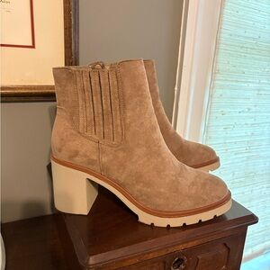 Tan Suede Ankle Boots